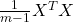 \frac{1}{m-1}X^{T}X
